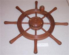 Ship's wheel by Pat Hughes